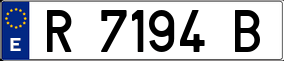 Trailer License Plate